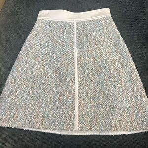 Louis Vuitton Cream Sequin A-Line Skirt Cocktail